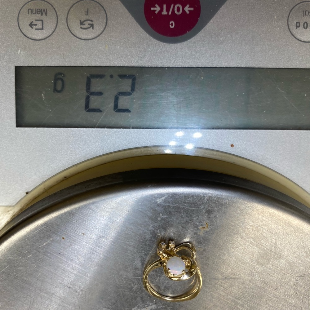 Opal Diamond Ring - image 5